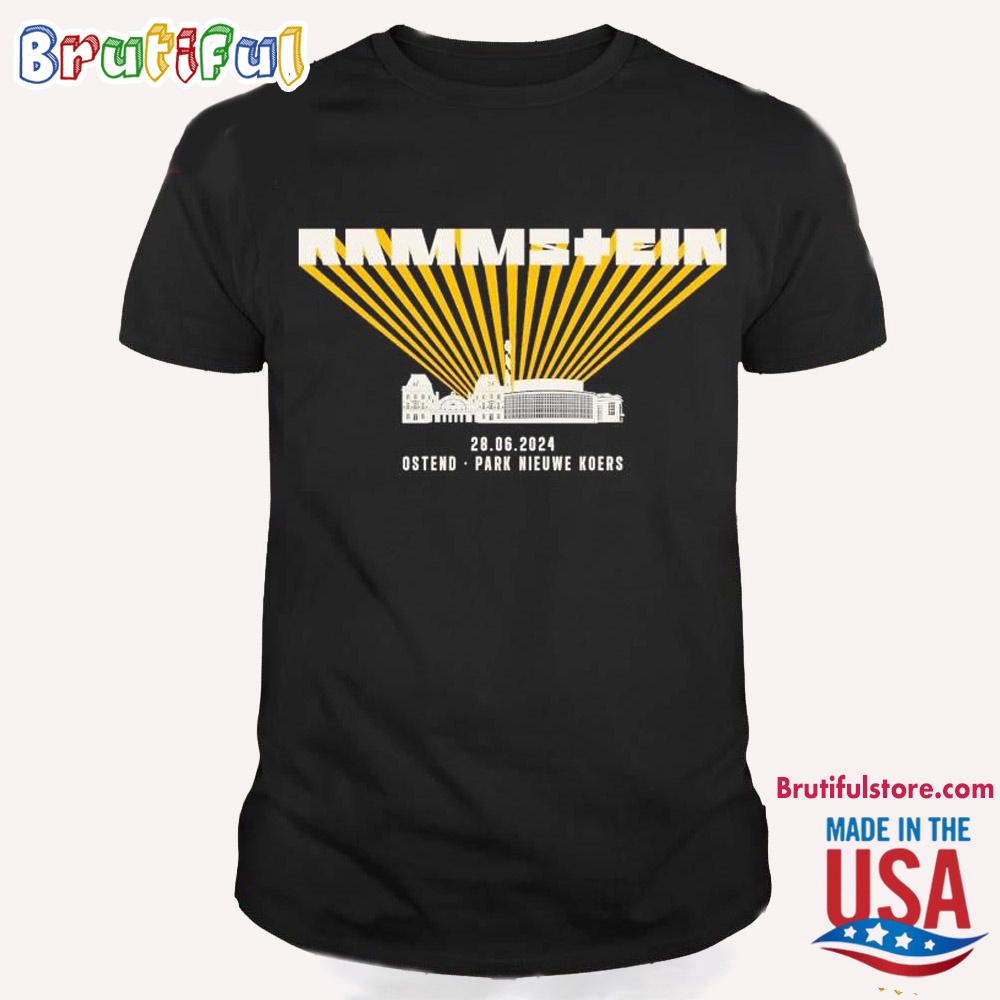 Rammstein June 28 2024 Tour Ostend Park Nieuwe Koers T Shirt