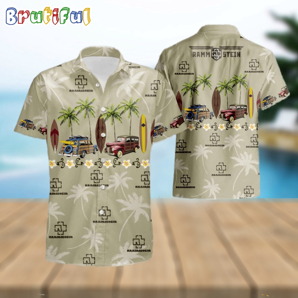 Rammstein Tour 2024 Hawaiian Shirt Rammstein Music Fan Gift Aloha Shirt