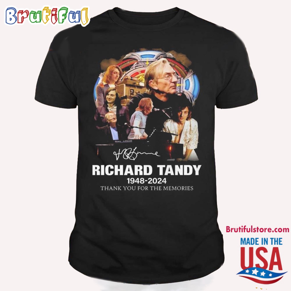 Richard Tandy 1948 2024 Thank You For The Memories T Shirt