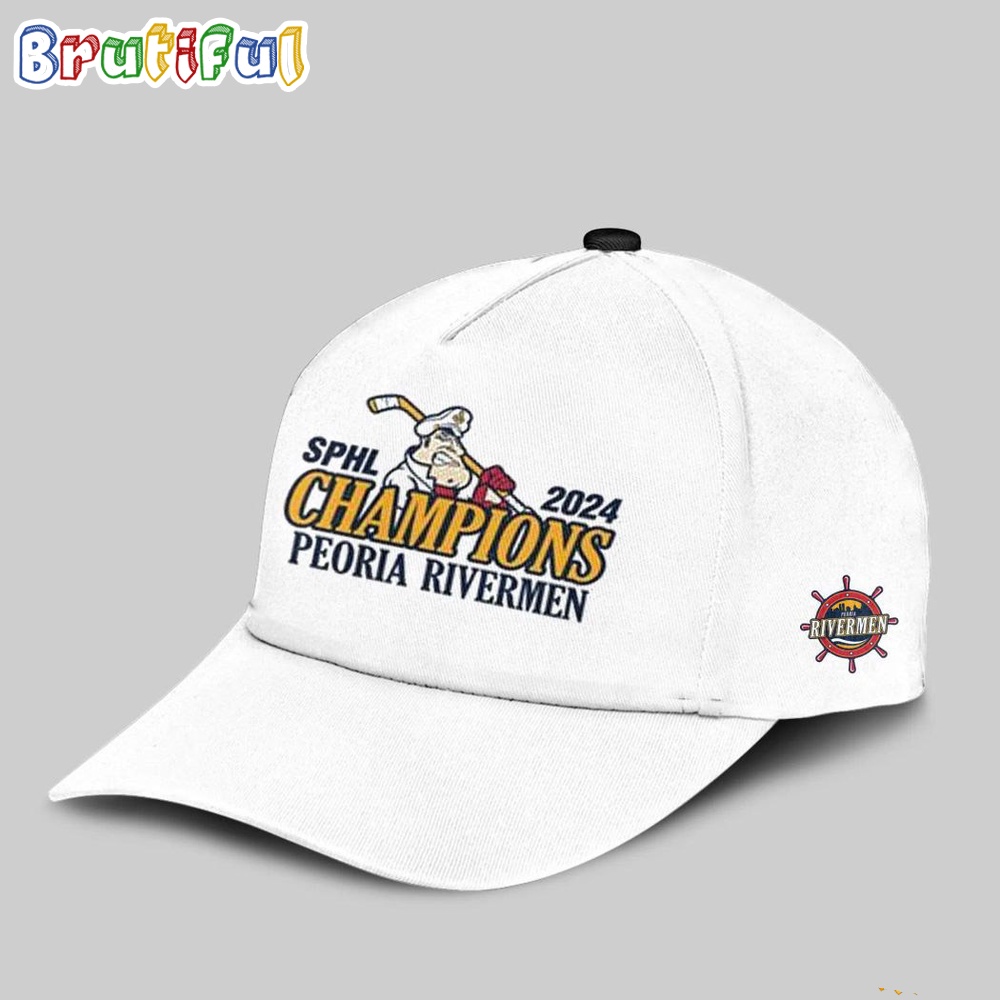SPHL 2024 Peoria Rivermen President't Cup Champions Hockey Cap