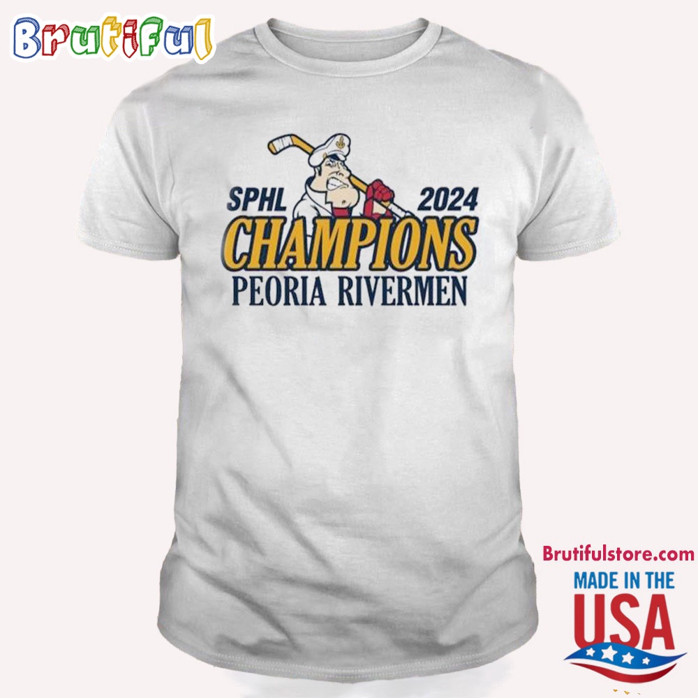 SPHL Peoria Rivermen 2024 Rivermen Champions T Shirt