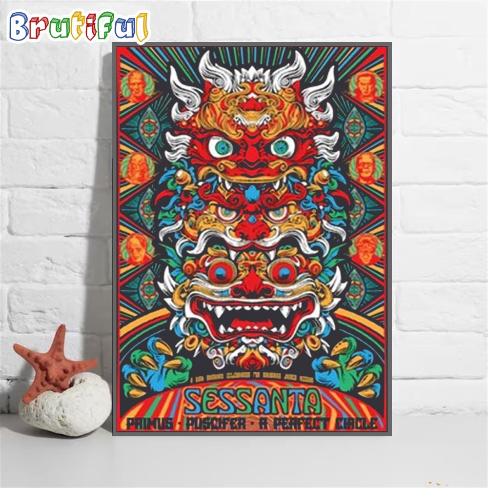 Sessanta Forest Hills Stadium Event May 2024 Tour Poster Canvas Art