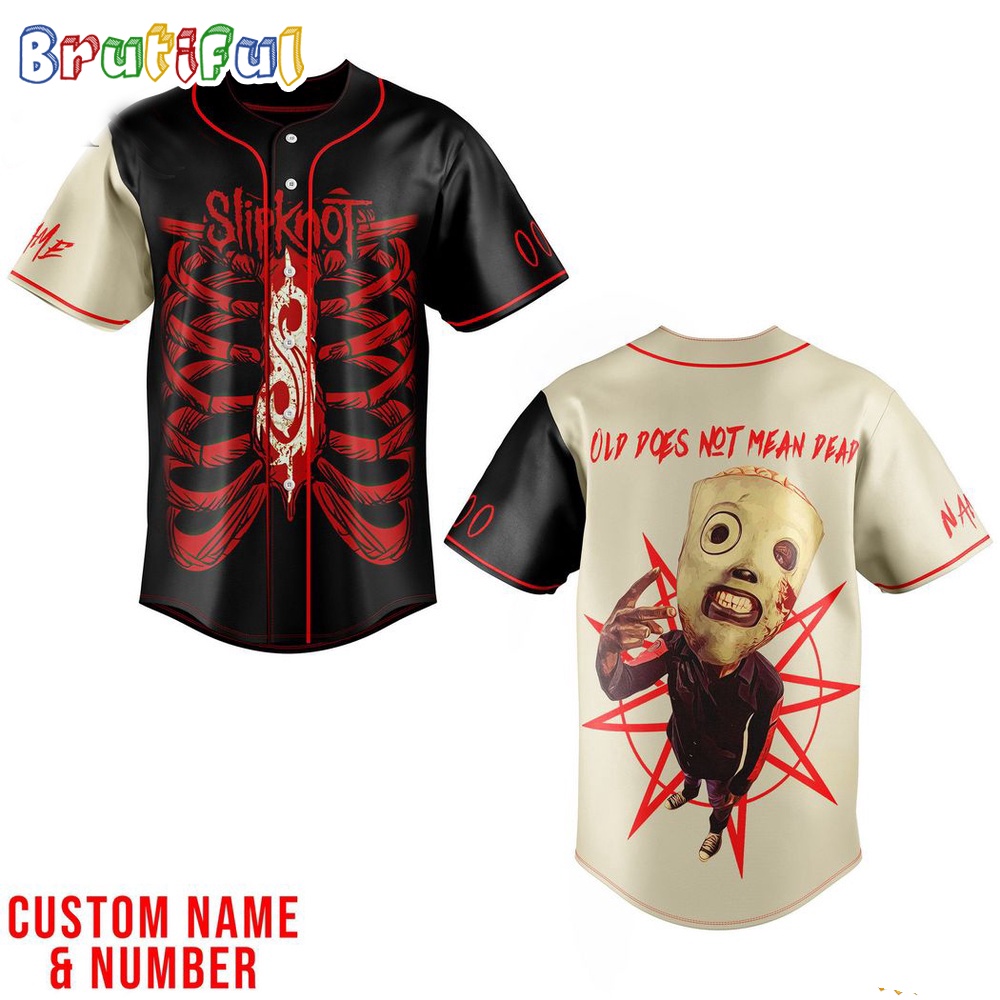Slipknot Old Does Not Mean Dead Baseball Jersey
