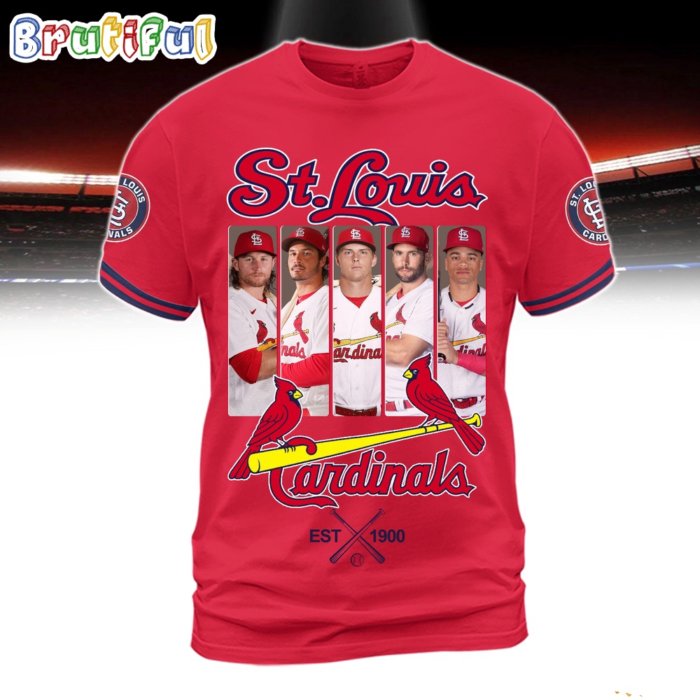 StLouis Cardinals Starting Lineup Est 1900 3D Shirt