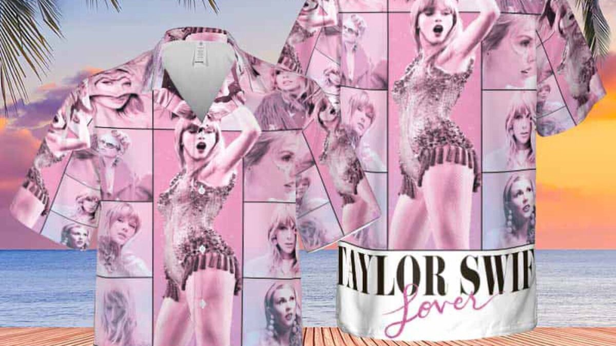 テイラースウィフト Pink Lover シャツ Taylor Swift Lover Pink Cute 2024 Hawaiian Shirt