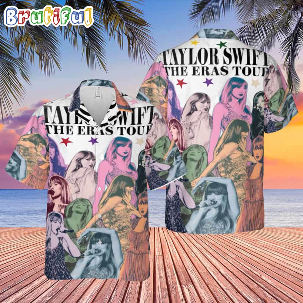 Taylor Swift The Eras Tour Iconic Photo 2024 Tour Hawaiian Shirt