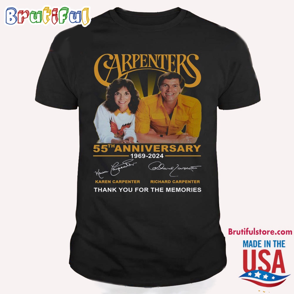 The Carpenters 55th Anniversary Thank You For The Memories T Shirt