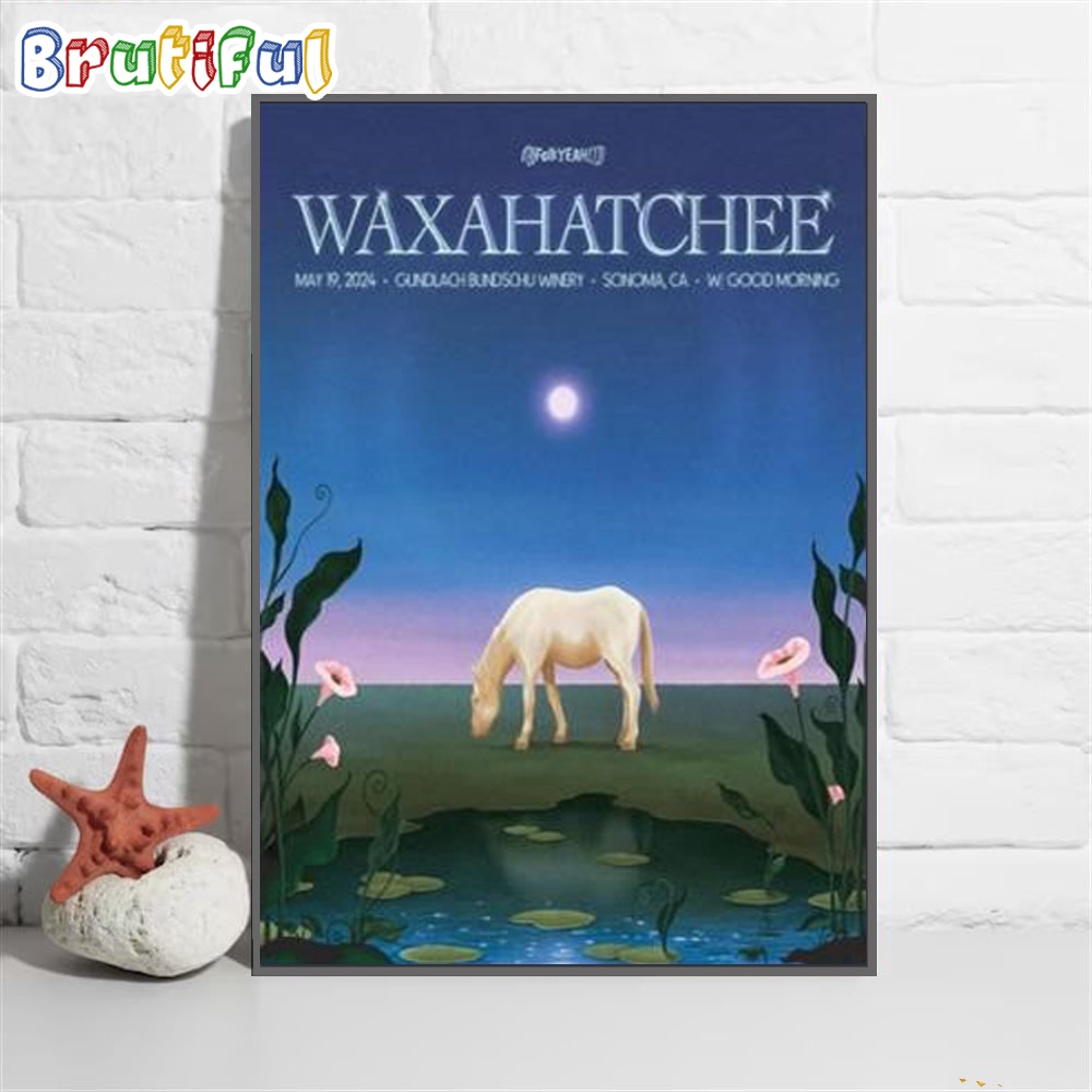 Waxahatchee May 19th 2024 Tour Gundlach Bundschu Winery Sonoma Ca Poster Canvas