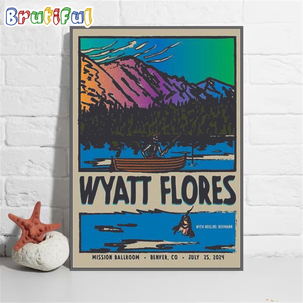 Wyatt Flores Jul 25 2024 Tour Denver Co Wal Art Poster Canvas
