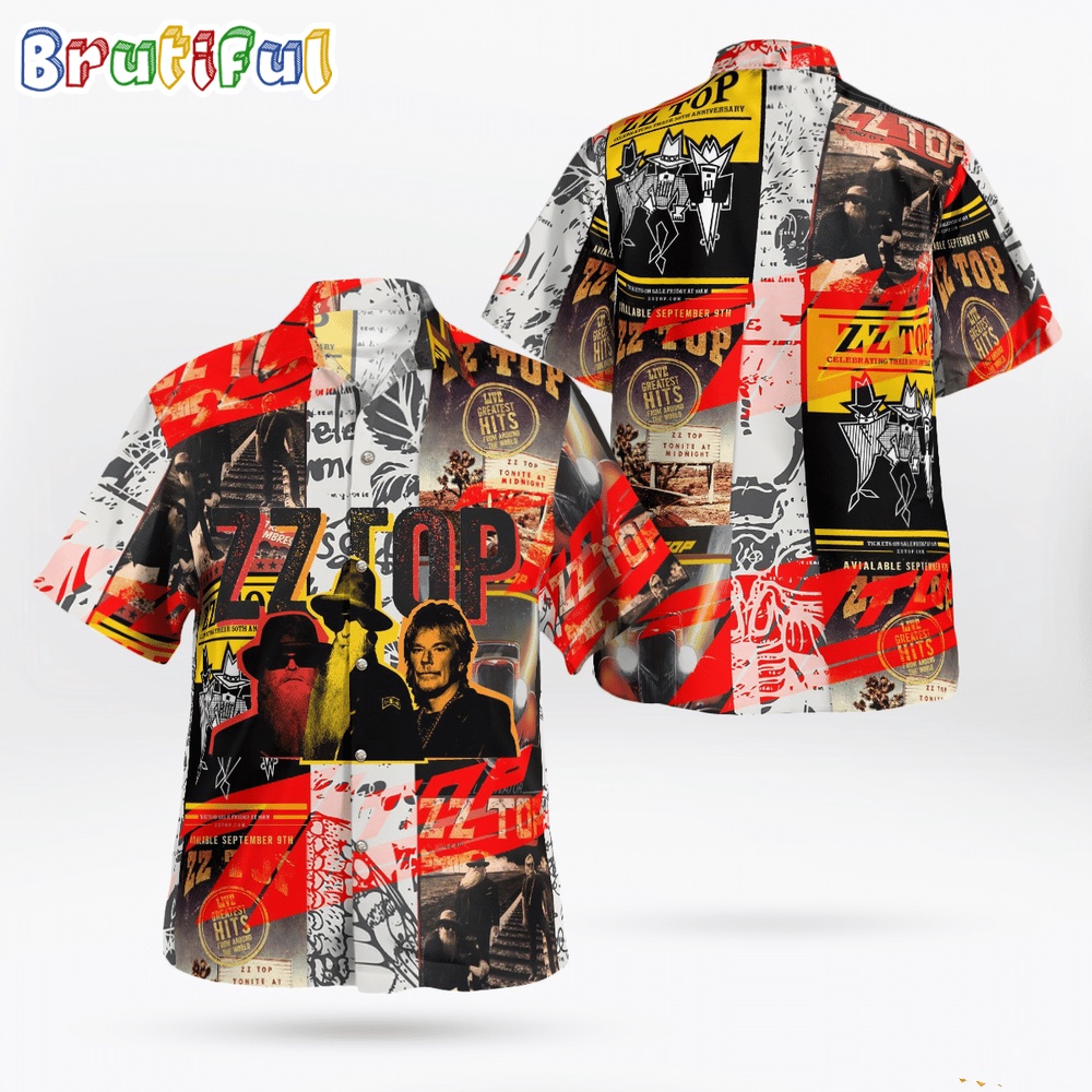 ZZ Top Band Summer Hawaiian Shirts