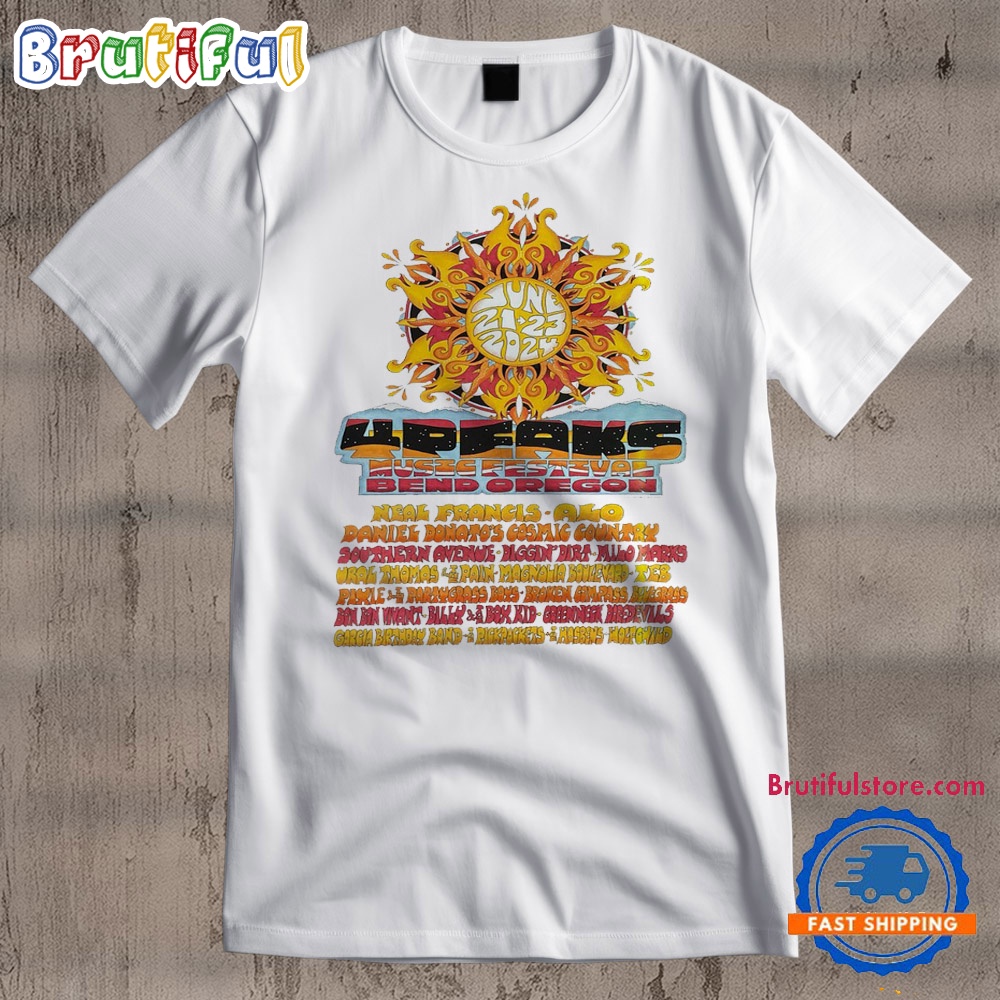 4 Peaks Music Festival June 21 23 2024 Stevenson Ranch in SE Bend T Shirt