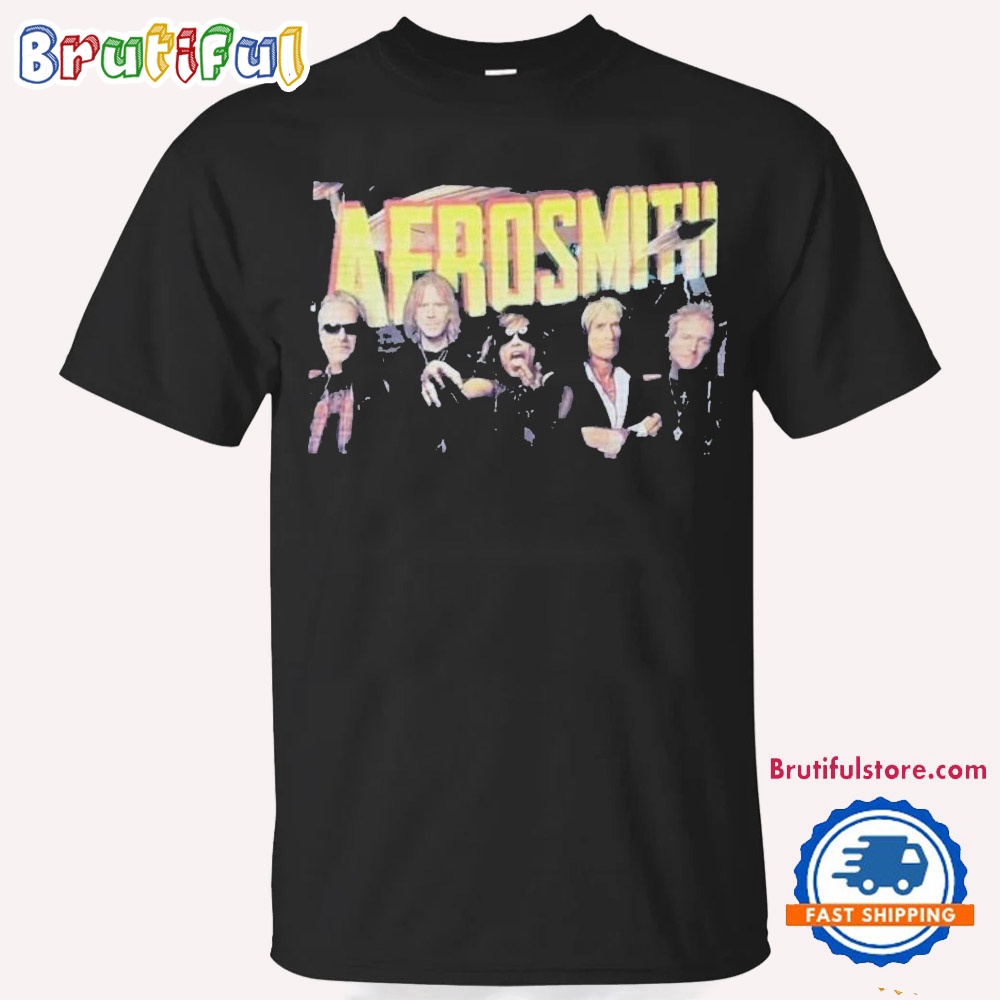 Aerosmith Band Rock Music Large Youth Tour Concert Rockin The Join 2024 T Shirt