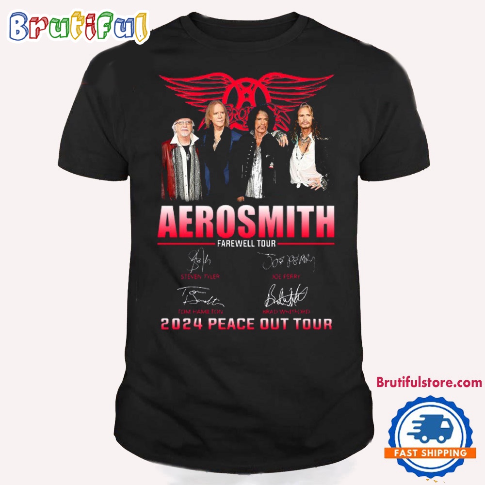 Aerosmith Peace Out Tour 2024 T Shirt Peace Out Tour 2024 Shirt Aerosmith Band Shirt 1
