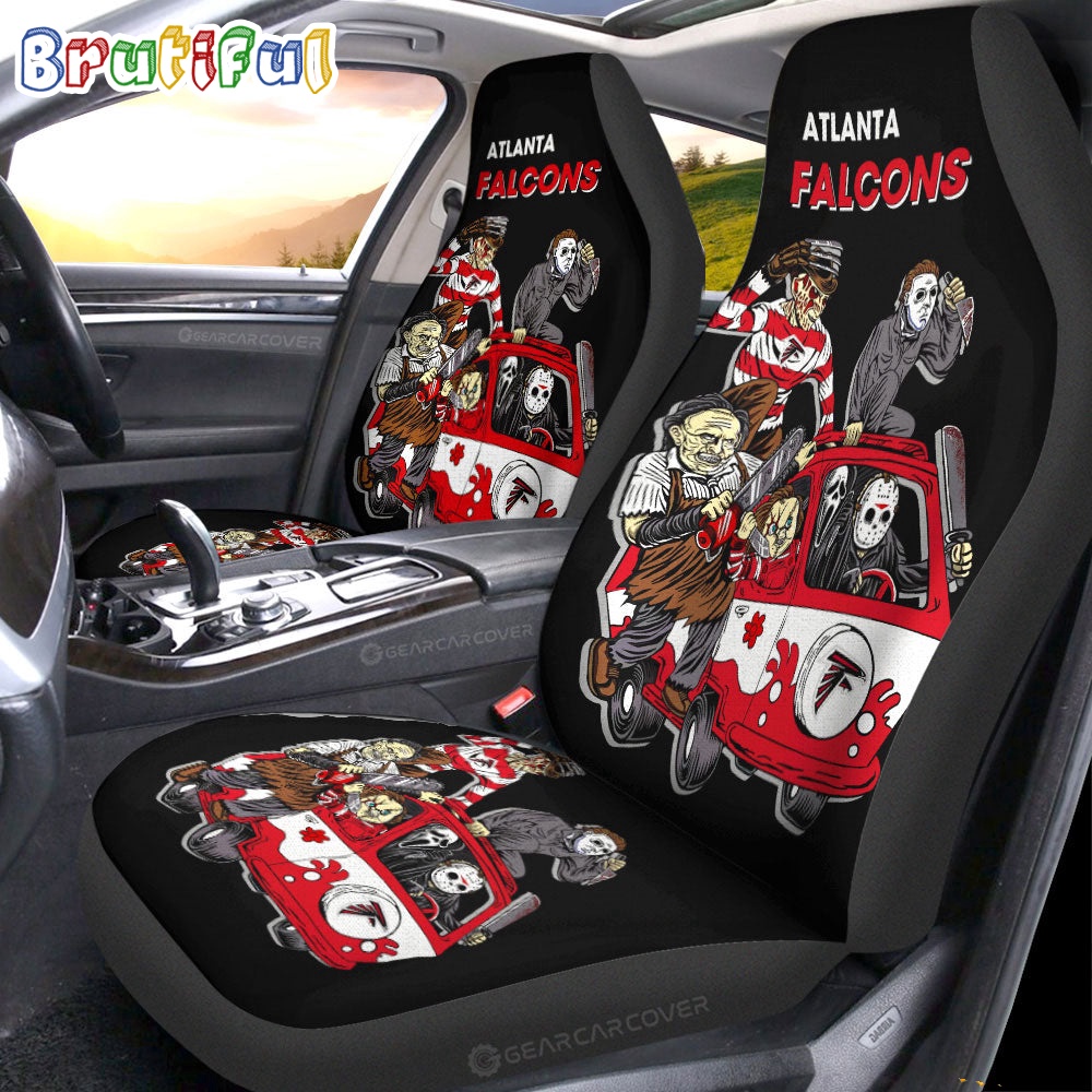 Atlanta Falcons Horror Characters Essential Halloween Car Seat Covers