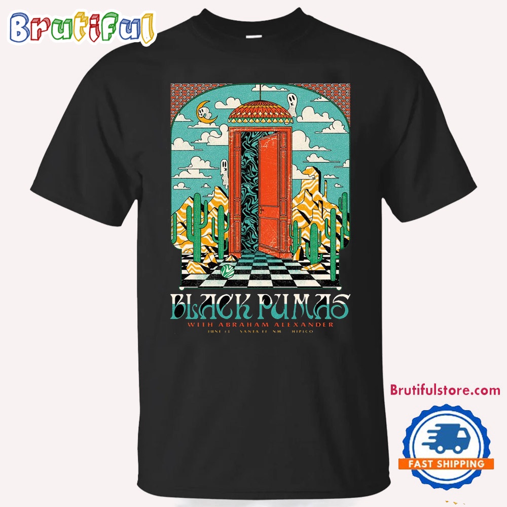 Black Pumas June 13 2024 Santa Fe NM T Shirt