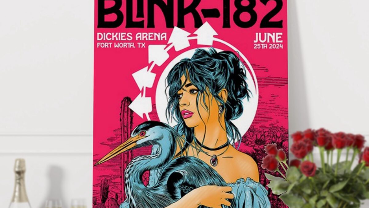 Blink-182 June 25 2024 Dickies Arena Fort Worth TX Wall Art Poster