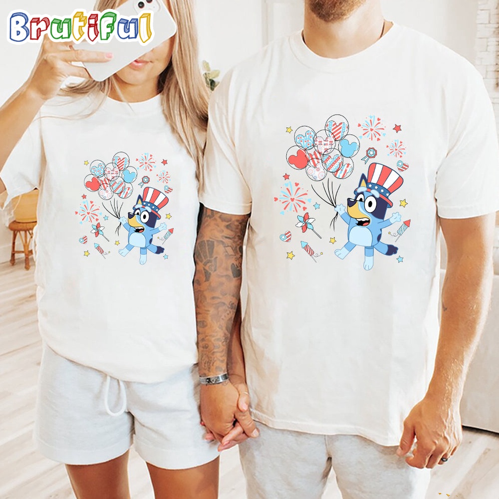 Bluey America Independence Day 4th Of July Shirt Bluey T Shirt Mens Bluey Shirt Womens Bluey Shirt