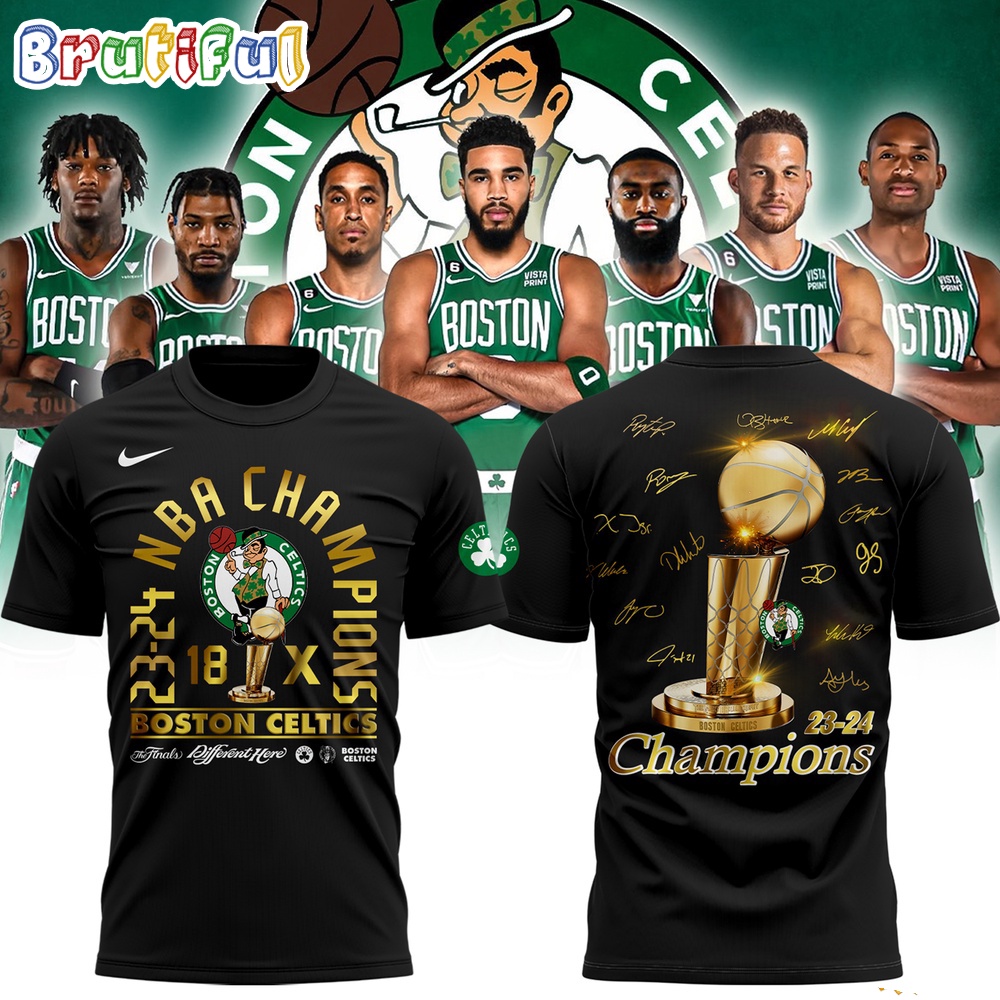 Boston Celtics 18 Time 2024 NBA Finals Champions T Shirt