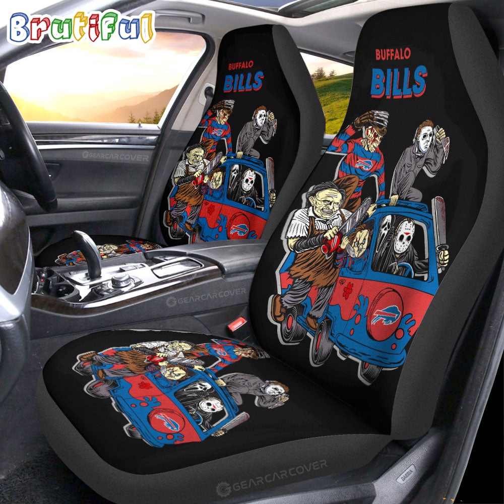 Buffalo Bills Horror Characters Essential Halloween Car Seat Covers