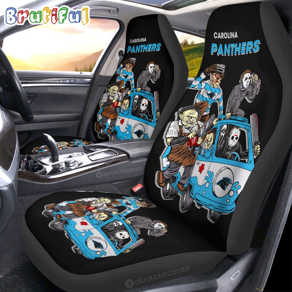 Carolina Panthers Horror Characters Essential Halloween Car Seat Covers