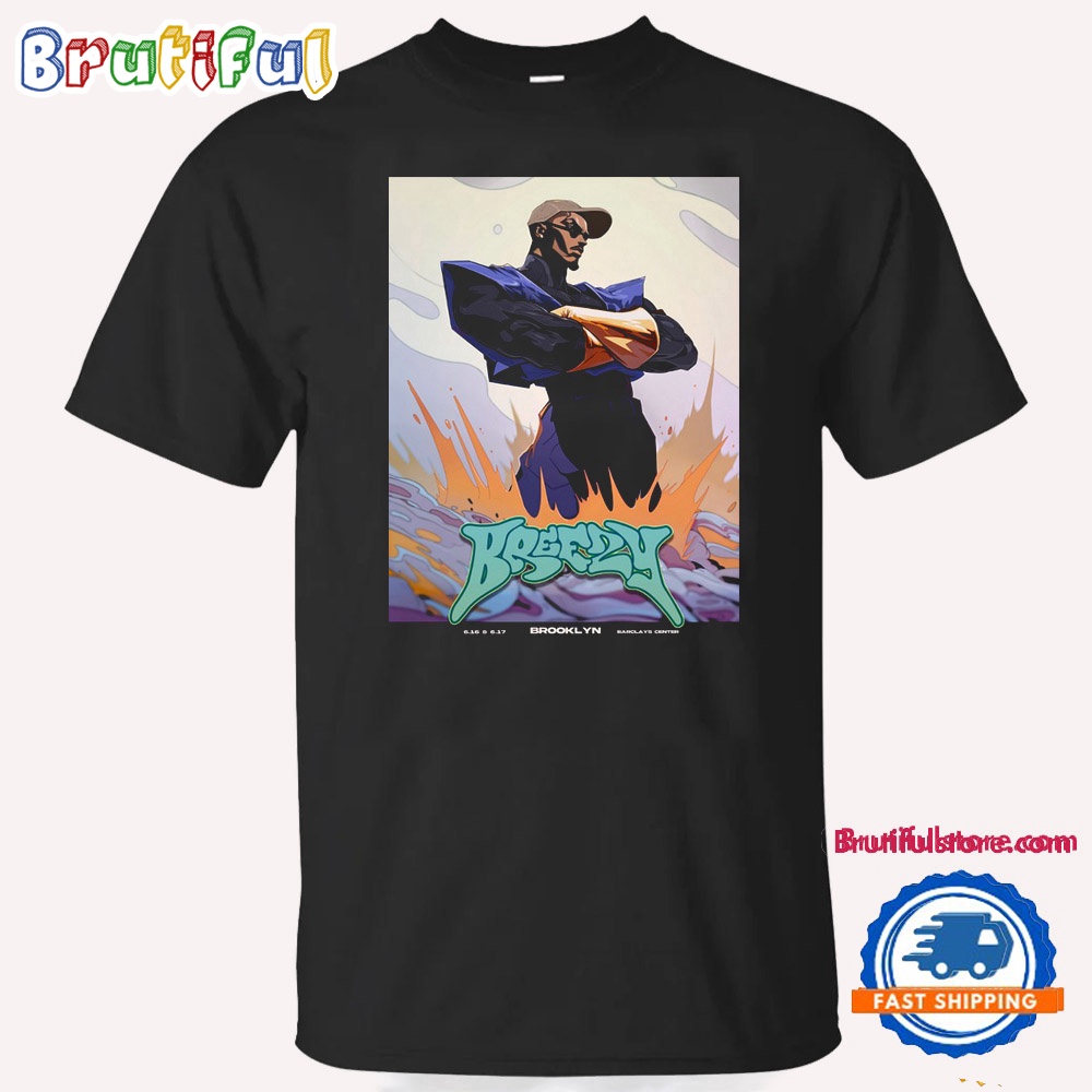 Chris Brown Breezy June 16 17 2024 Tour Brooklyn NY T Shirt