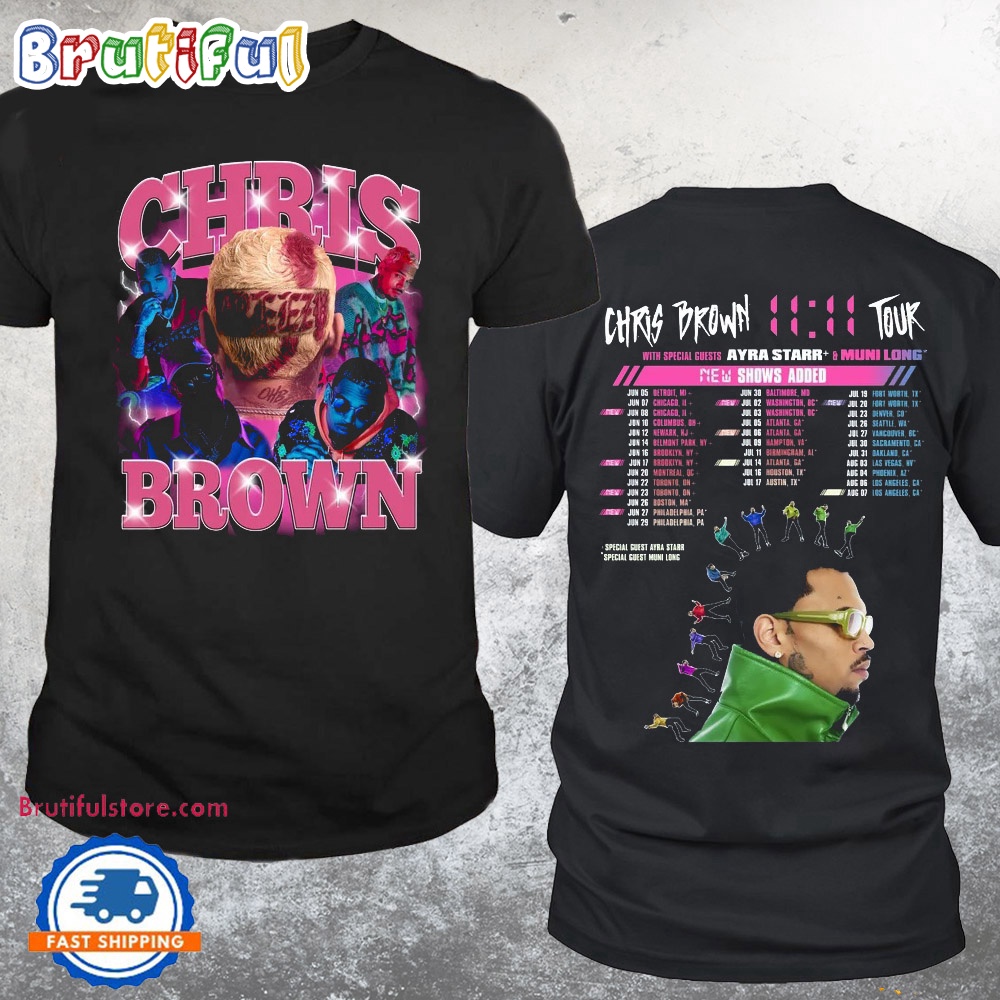 Chris Brown Shirt Chris Brown 11 11 Tour 2024 Shirt Chris Brown Fans Shirt