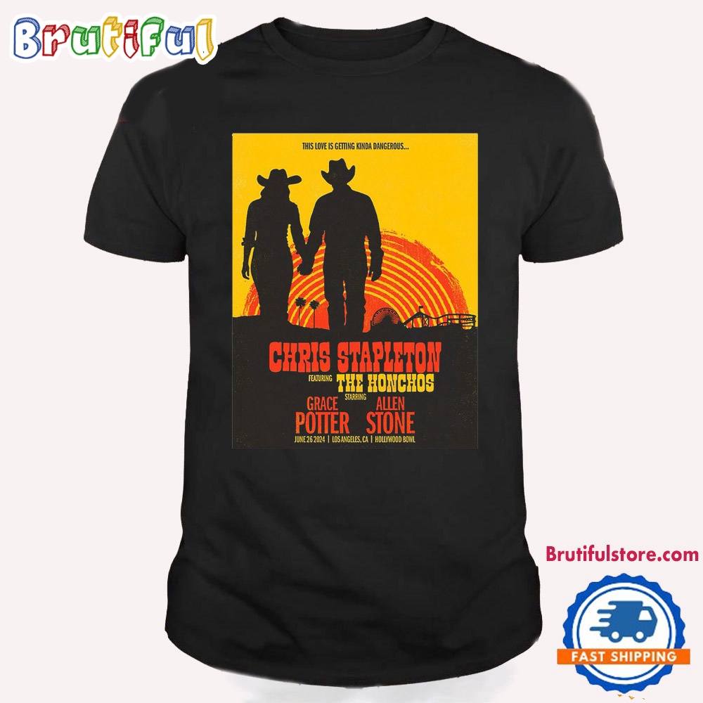 Chris Stapleton June 2024 Hollywood Bowl Los Angeles CA T Shirt