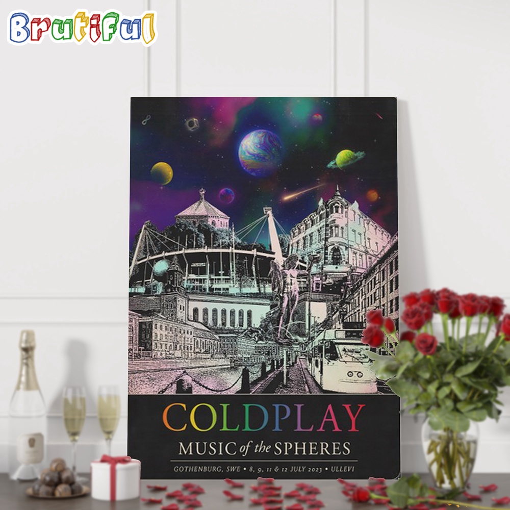 Coldplay Music Of The Spheres June 12 13 2024 Arena Nationala Wall Art Poster Canvas