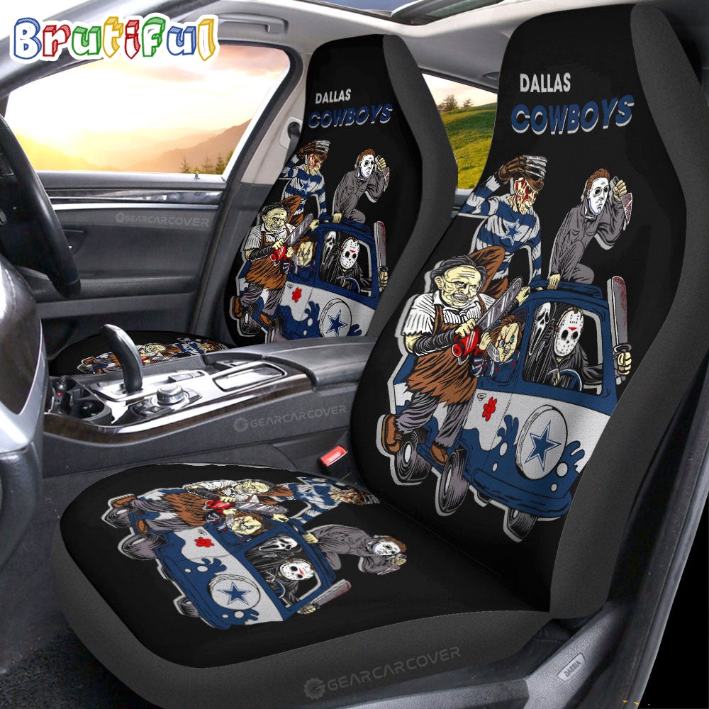 Dallas Cowboys Horror Characters Essential Halloween Car Seat Covers