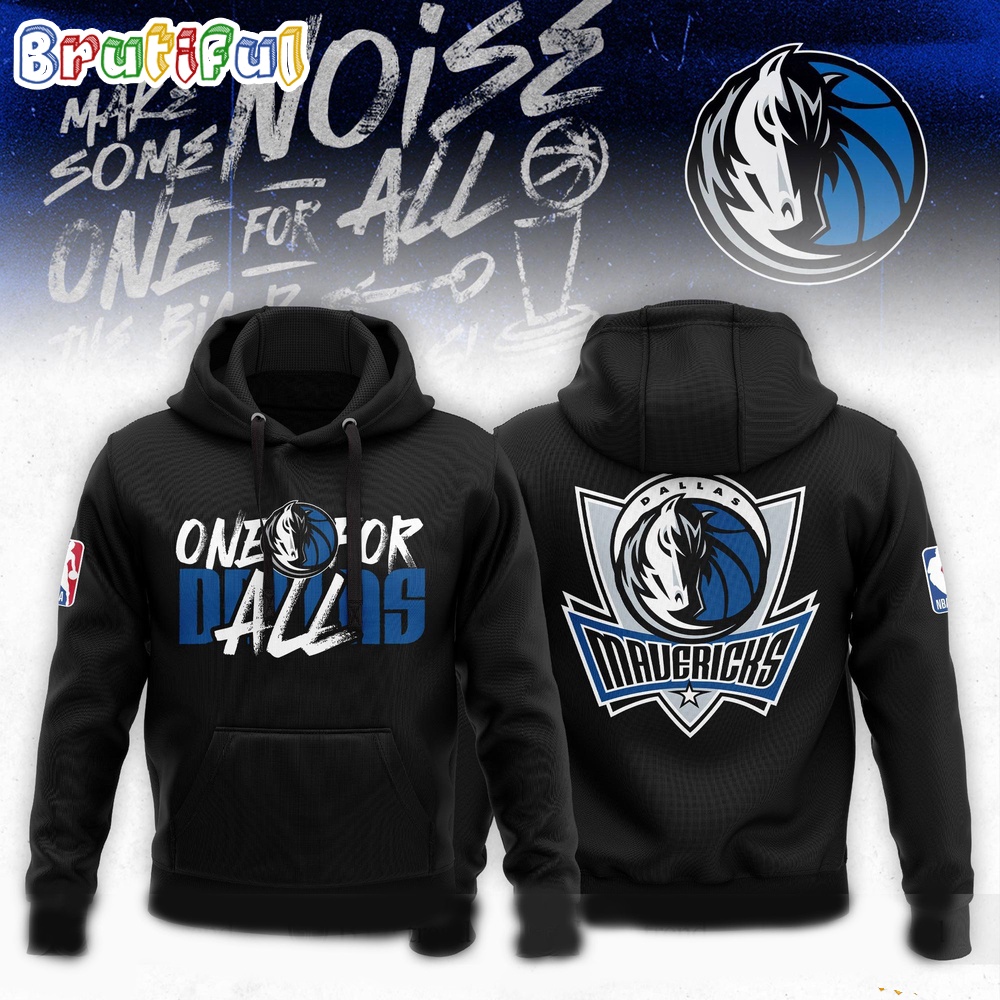 Dallas Mavericks One For All NBA Playoffs 2024 Mantra Hoodie