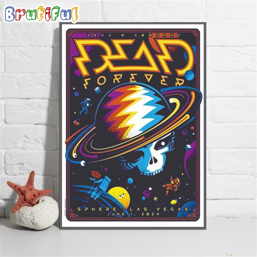 Dead And Company Sphere Las Vegas June 2024 Tour Wall Art Poster Canvas jtkrfe.jpg