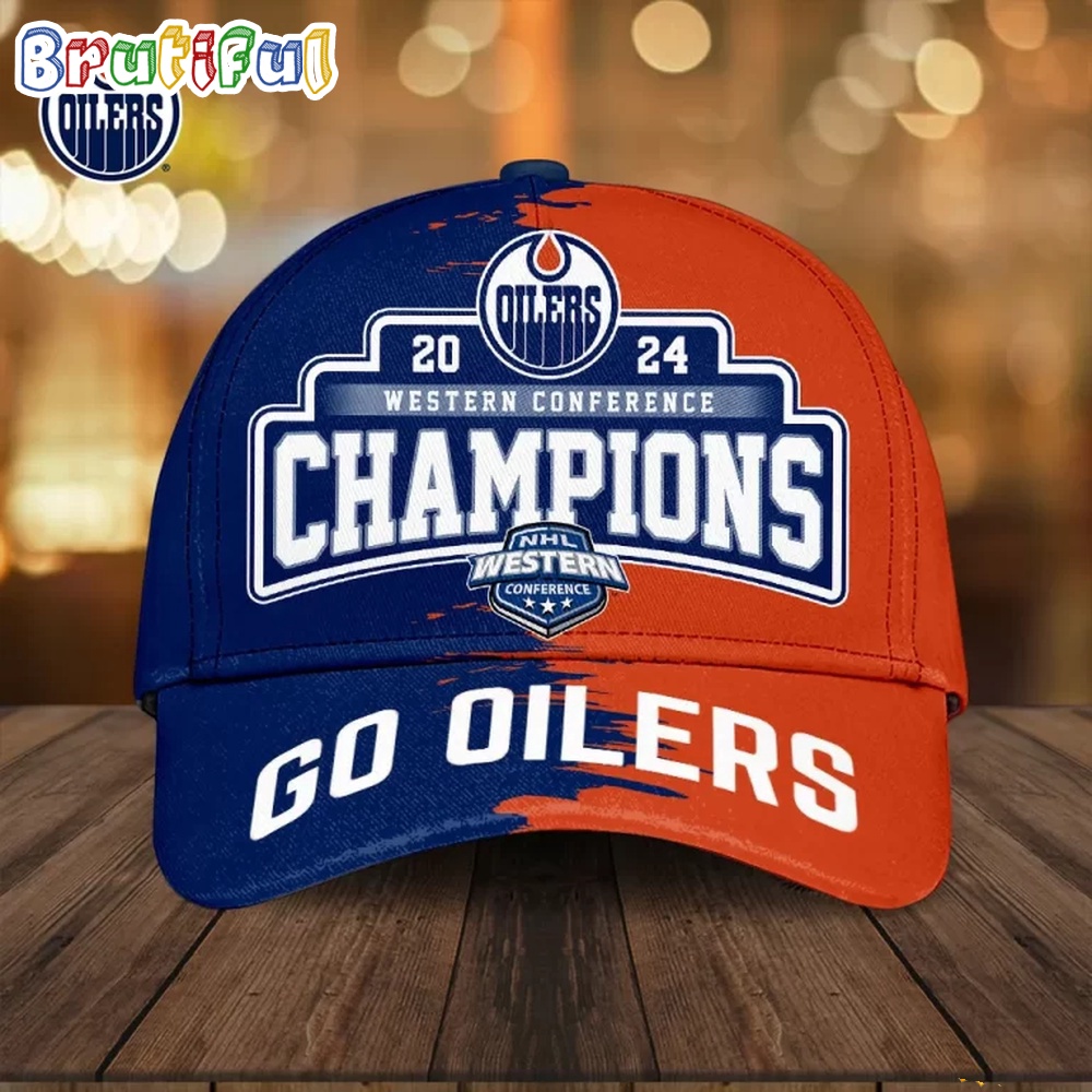 Edmonton Oilers 2024 NHL Western Conference Champions Cap