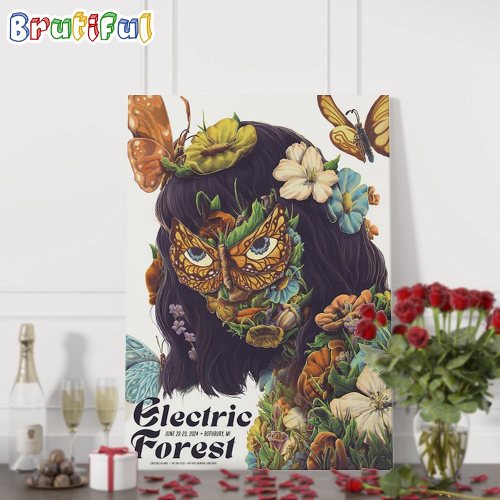 Electric Forest Rothbury MI June 20 23 2024 Wall Art Poster Canvas