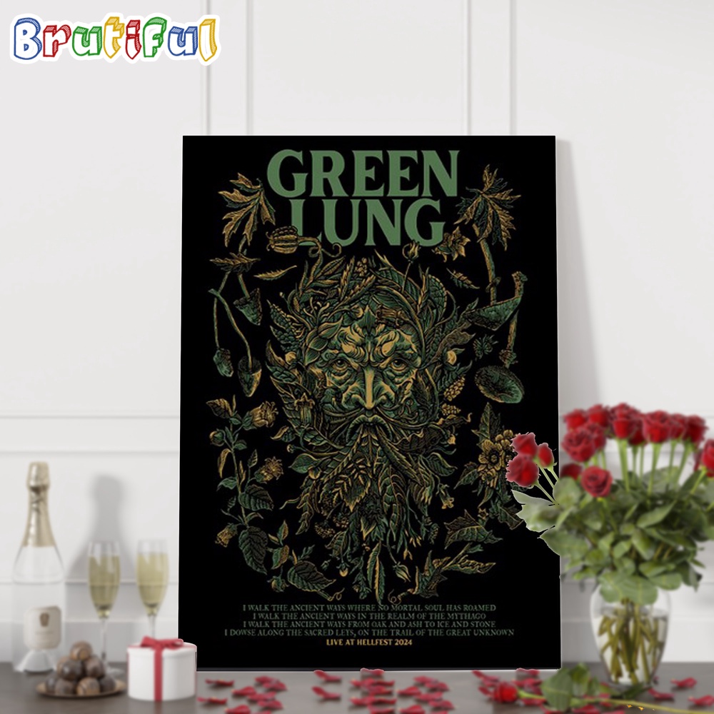 Green Lung Live At Hellfest 2024 Wall Art Poster Canvas