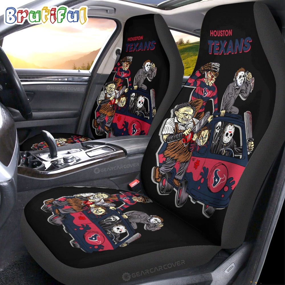 Houston Texans Horror Characters Essential Halloween Car Seat Covers