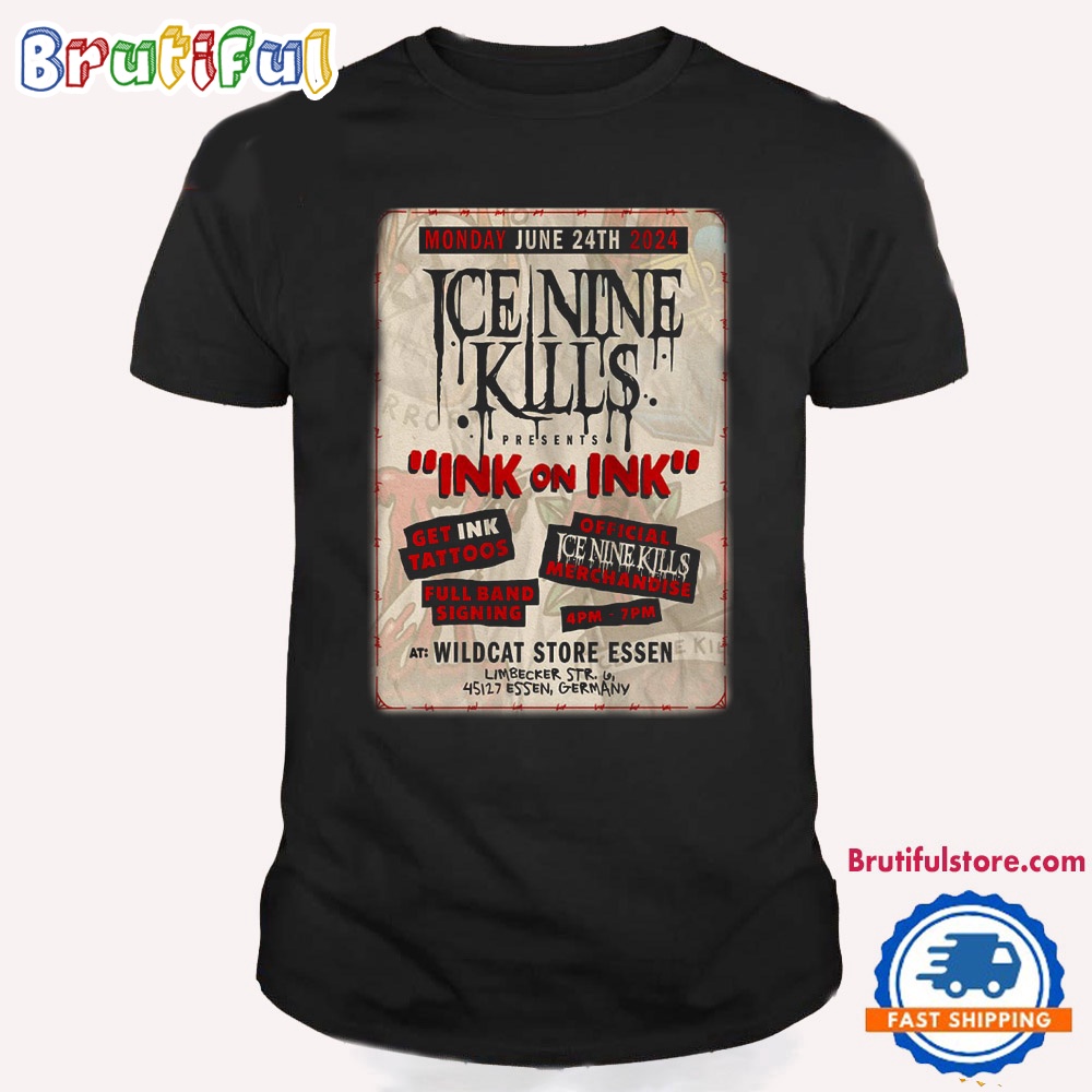 Ice Nine Kills June 24 2024 Limbecker Str Essen Germany T Shirt