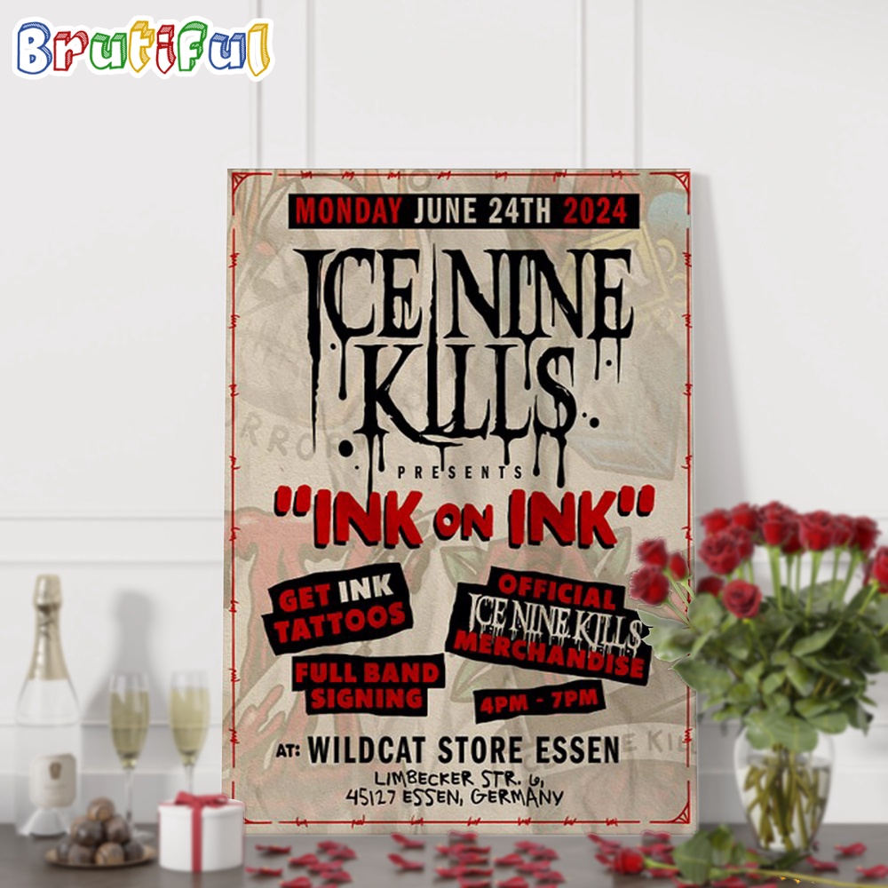 Ice Nine Kills June 24 2024 Limbecker Str Essen Germany Wall Art Poster Canvas
