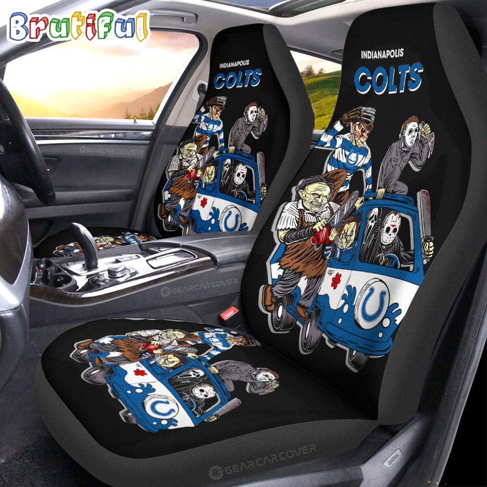 Indianapolis Colts Horror Characters Essential Halloween Car Seat Covers