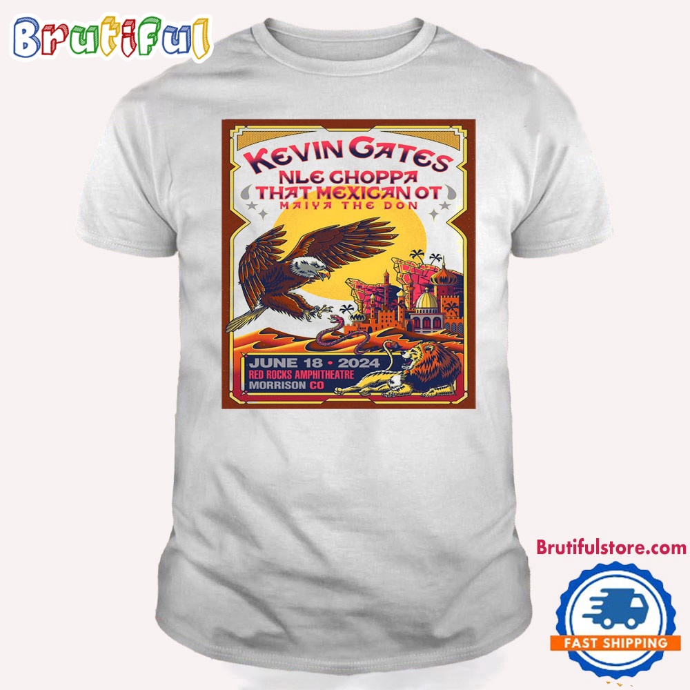 Kevin Gates June 18 2024 Red Rocks Amphitheatre Morrison CO T Shirt