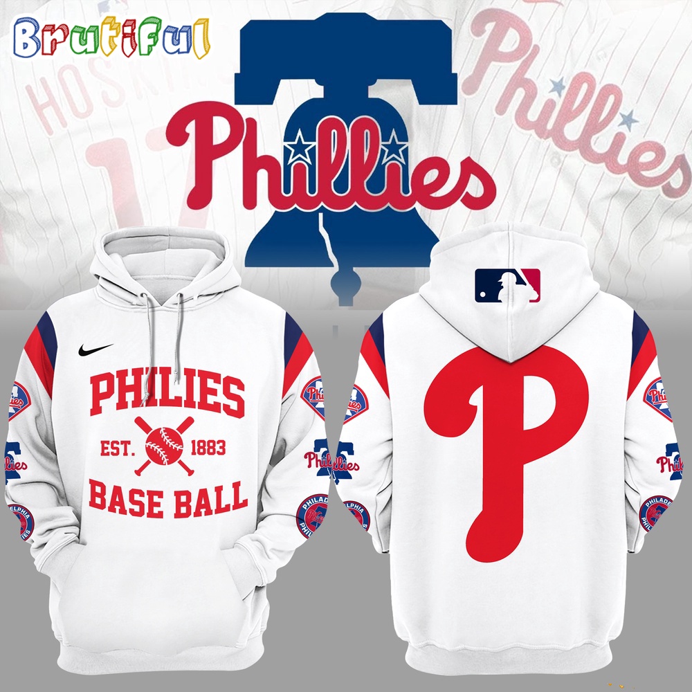 MLB Philadelphia Phillies Est 1883 Baseball Hoodie