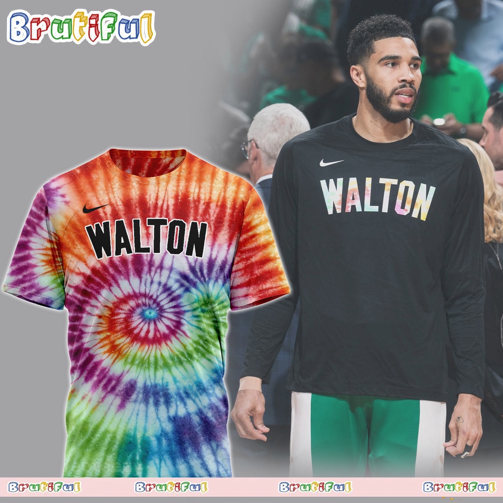 NBA Adam Silver Bill Walton Boston Celtics Tie Dye 3D T Shirt