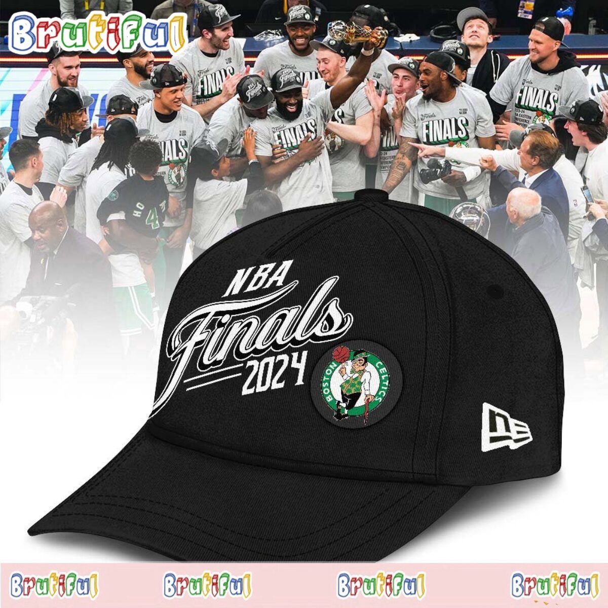 Celtics ジャケットとNBAキャップセット NBA Boston Celtics 2024 Conference Champions Basaball Cap