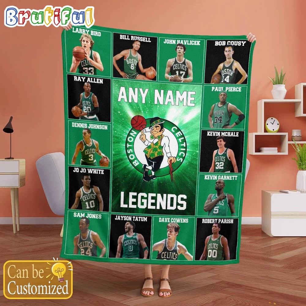 NBA Boston Celtics Basketball Team Player Legends Blanket 2
