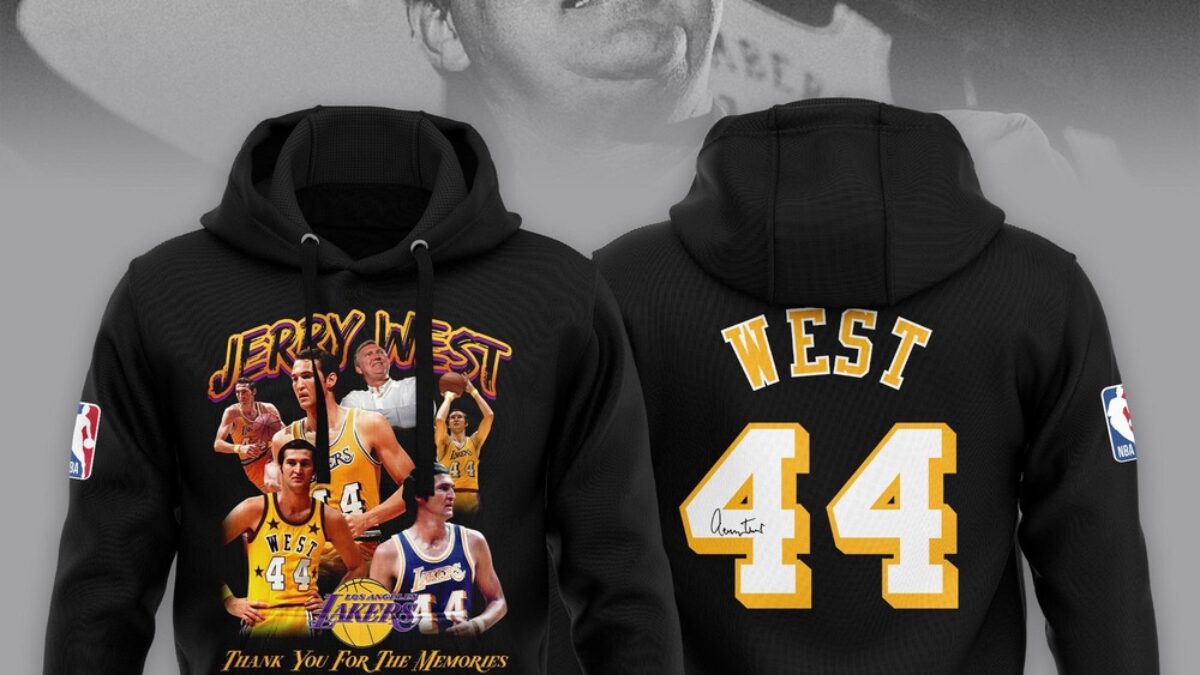 NBA Los Angeles Jerry West Thank You For The Memories 1938-2024 
