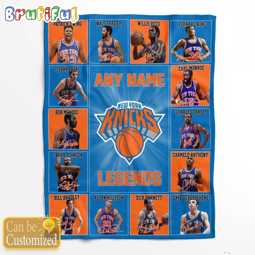 NBA New York Knicks Basketball Team Player Legends Blanket 1