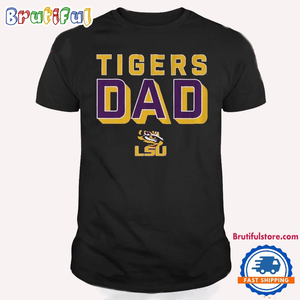 NCAA LSU Tigers Logo Football Dad 2024 T Shirt