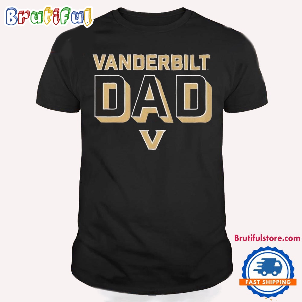 NCAA Vanderbilt Commodores Dad Football T Shirt