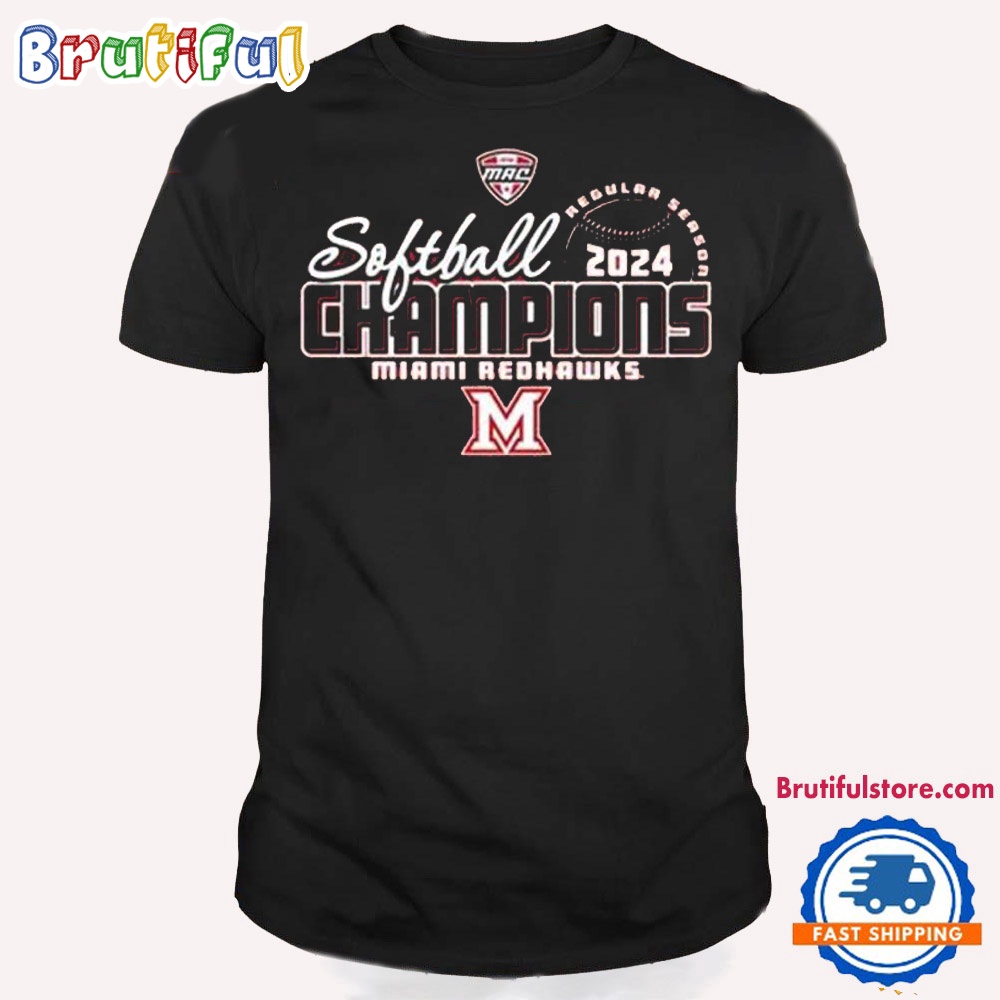 NCAA Miami Redhawks 2024 Mac Softball Champions T Shirt qesd6i.jpg