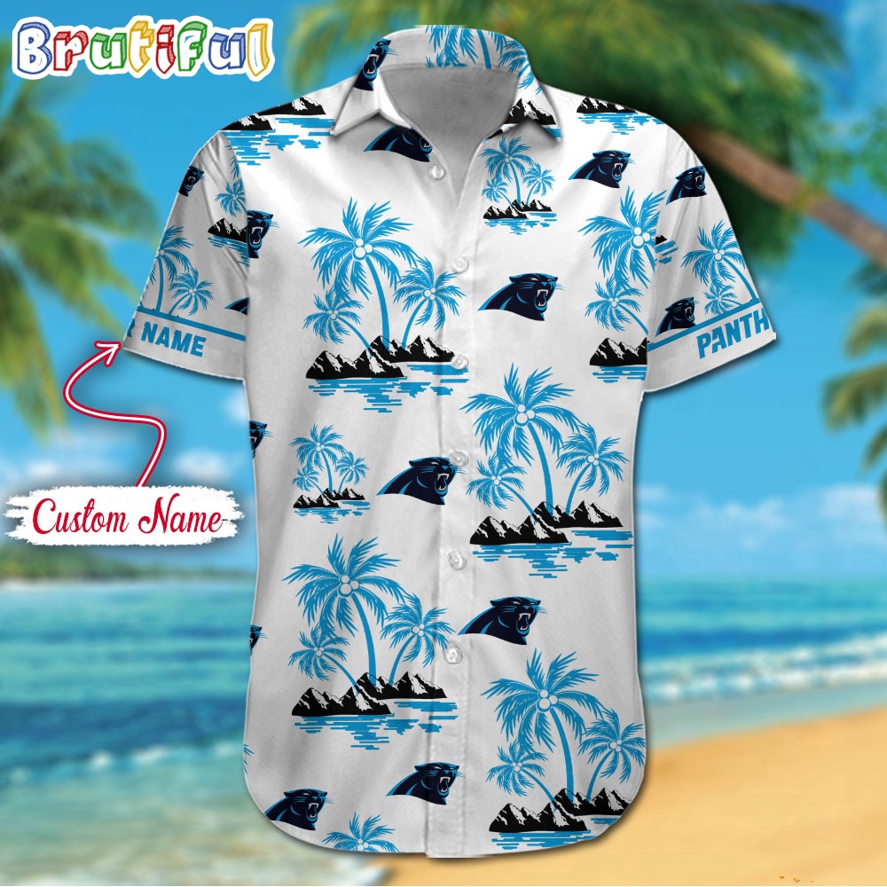 NFL Carolina Panthers Palm Tree Tropical Summer Hawaiian Shirt 1