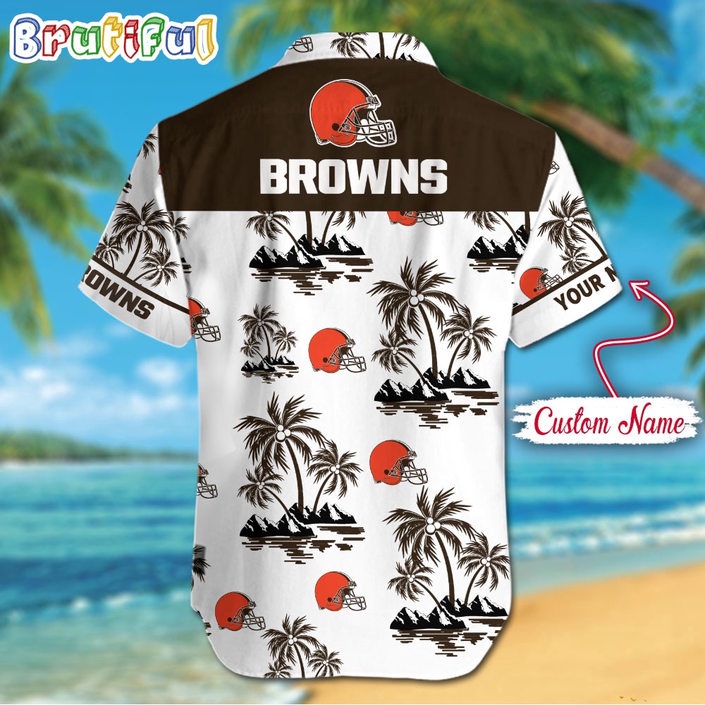 NFL Cleveland Browns Palm Tree Tropical Summer Hawaiian Shirt 2